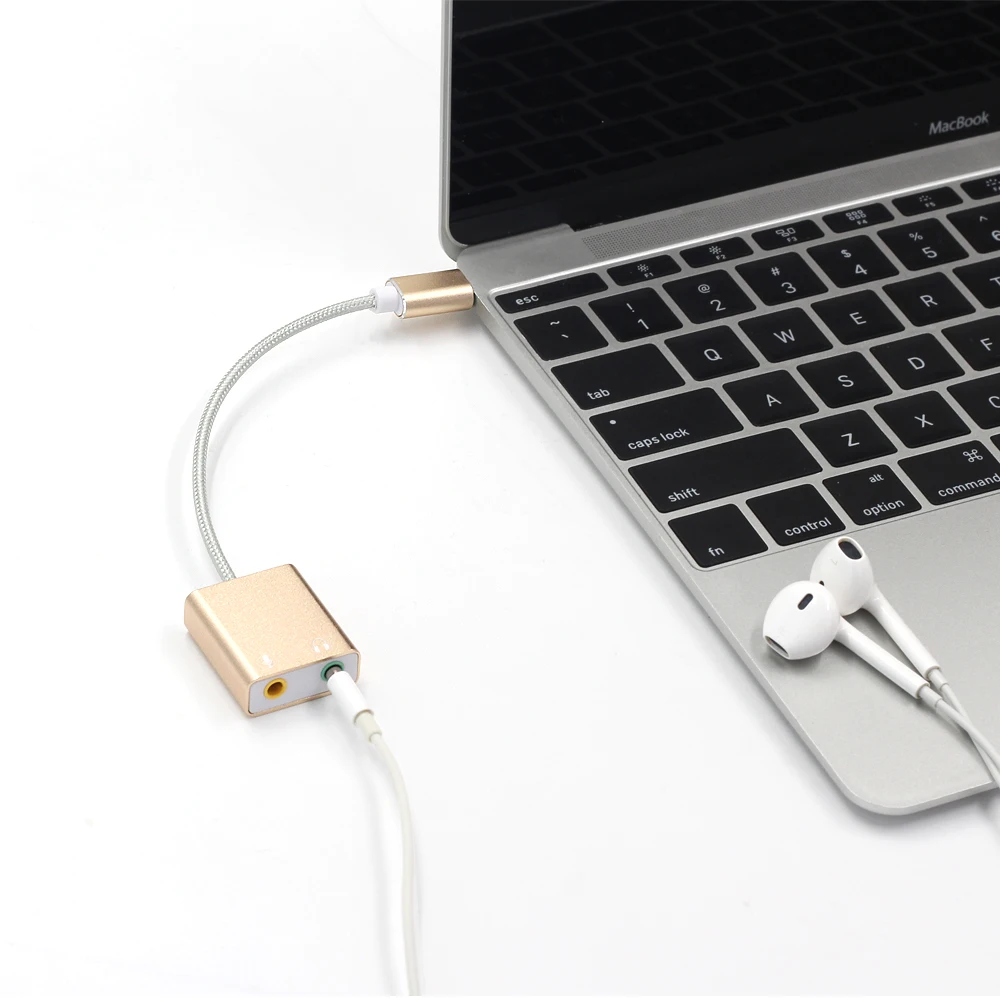 GOOJODOQ 7,1 Externe Typ C Usb Soundkarte für Macbook Pro Air USB C 3,5mm  Audio Jack Kopfhörer Mic adapter USB C Soundkarte|usb sound card|sound  cardsound usb card - AliExpress