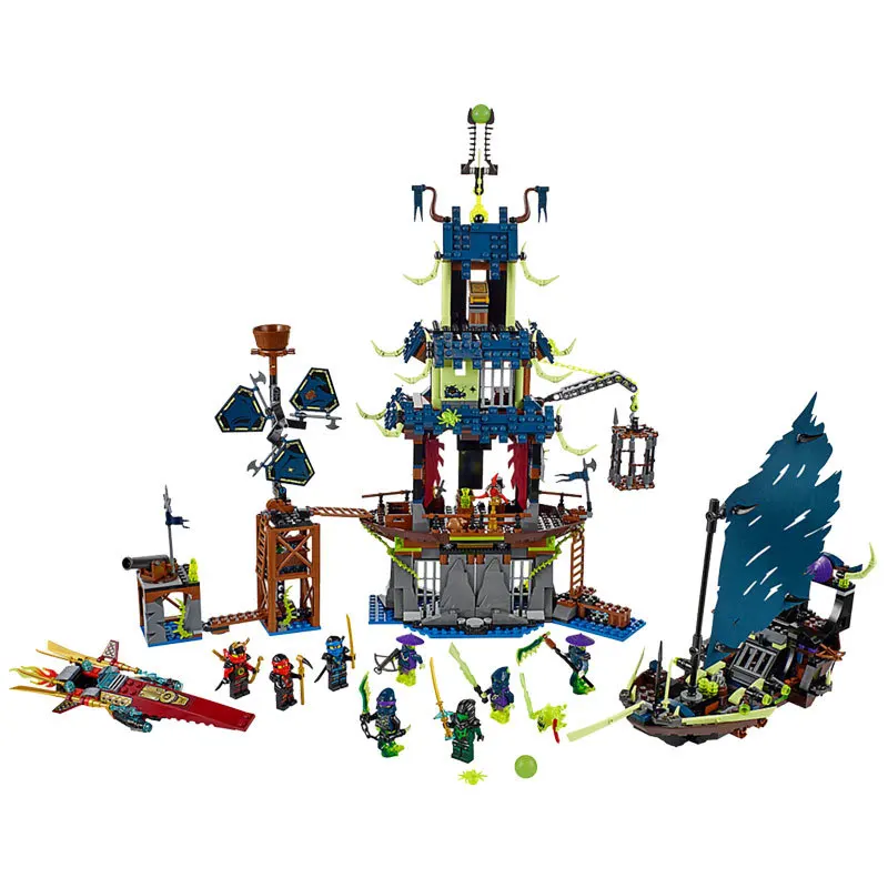 Legoing Ninjago 10401 Master Luo's Dark Dragon King 1069Pcs Building Blocks Toys for Children Ninjagoings Figures 70732 | Игрушки и