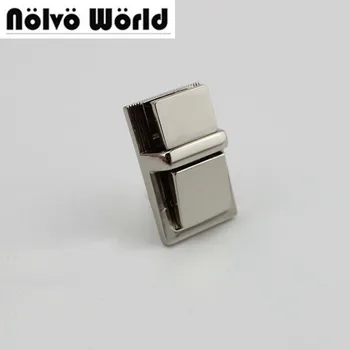 

20set 30*18mm square lock high quality handmade man bag making gunmetal pressed lock briefcase lock for genuine leather