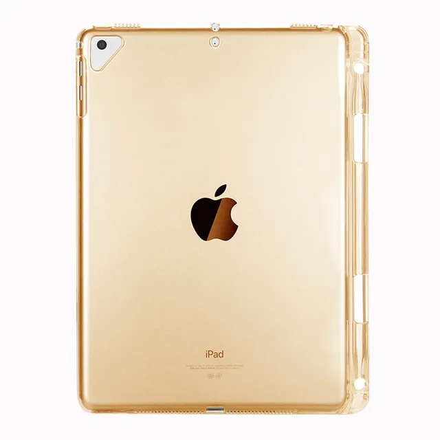 Силиконовый мягкий ТПУ прозрачный чехол для Apple ipad 9,7 /ipad Air/ipad Pro 9,7 дюйма с карандашом - Цвет: Золотой