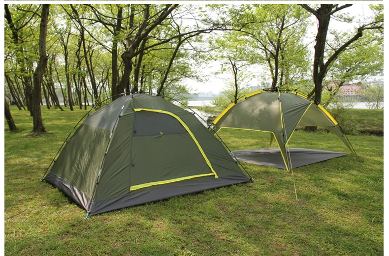 Эмблема антилопы на открытом воздухе автоматическая палатка 3- 4 человек в палатке полюс 7.9 мм стержень