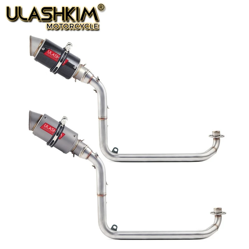 M3 Motorcycle Full System Exhaust Muffler Middle Connect Pipe Slip On For HONDA GROM MSX 125 MSX125 2012 2013 2014 2015