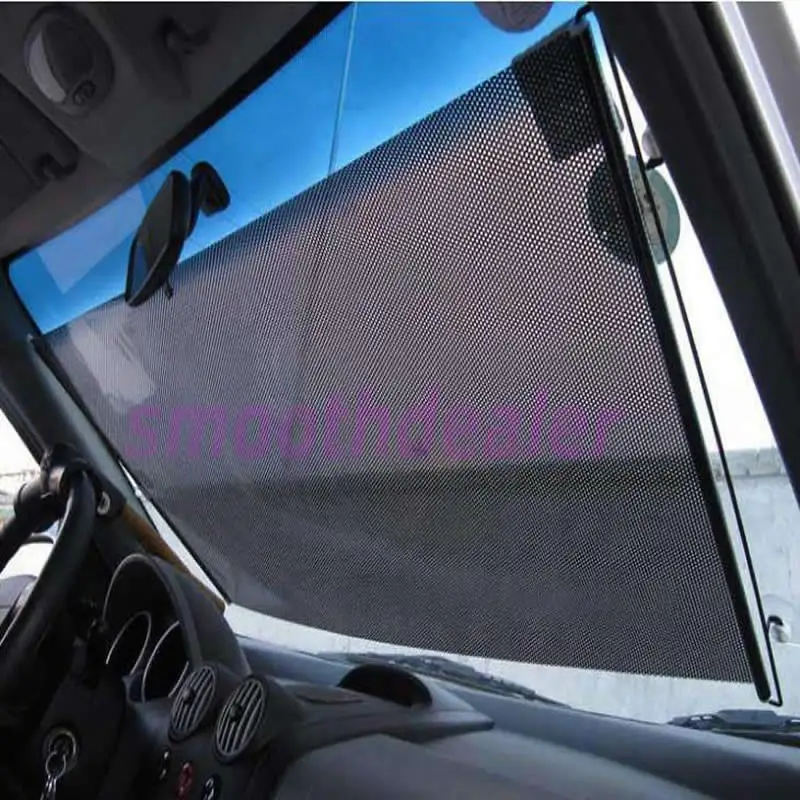 

NoEnName_Null W110Black 58 x125cm Car Auto Window Roll Blind Sunshade Windshield Sun Shield Visor Drop Shipping
