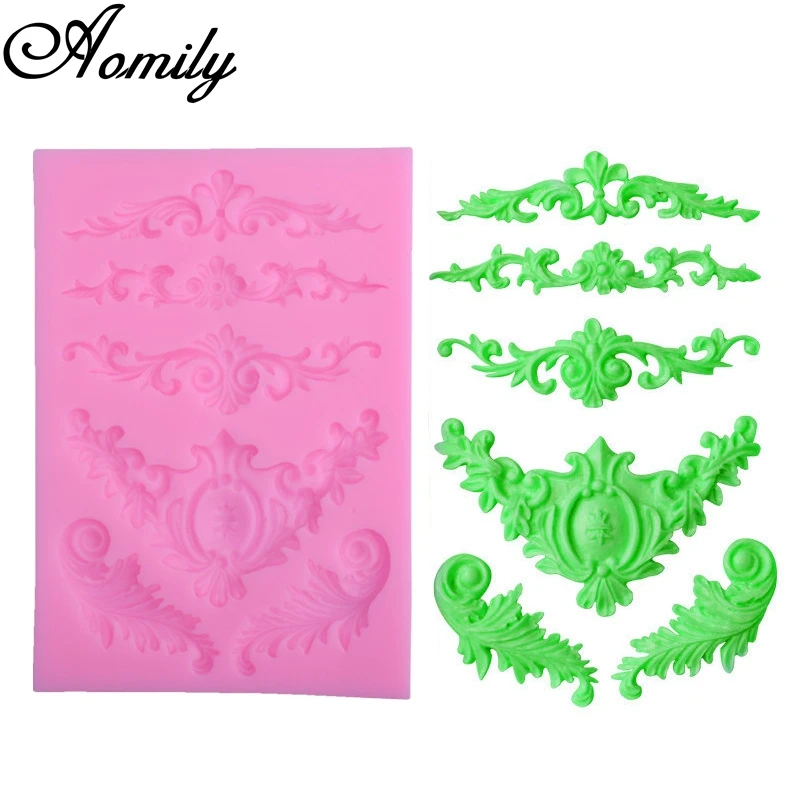 

Aomily Sugarcraft 1 Piece Border Silicone Mold Relief Sculpture Fondant Mold Cake Decorating Tools Chocolate Gumpaste Mold