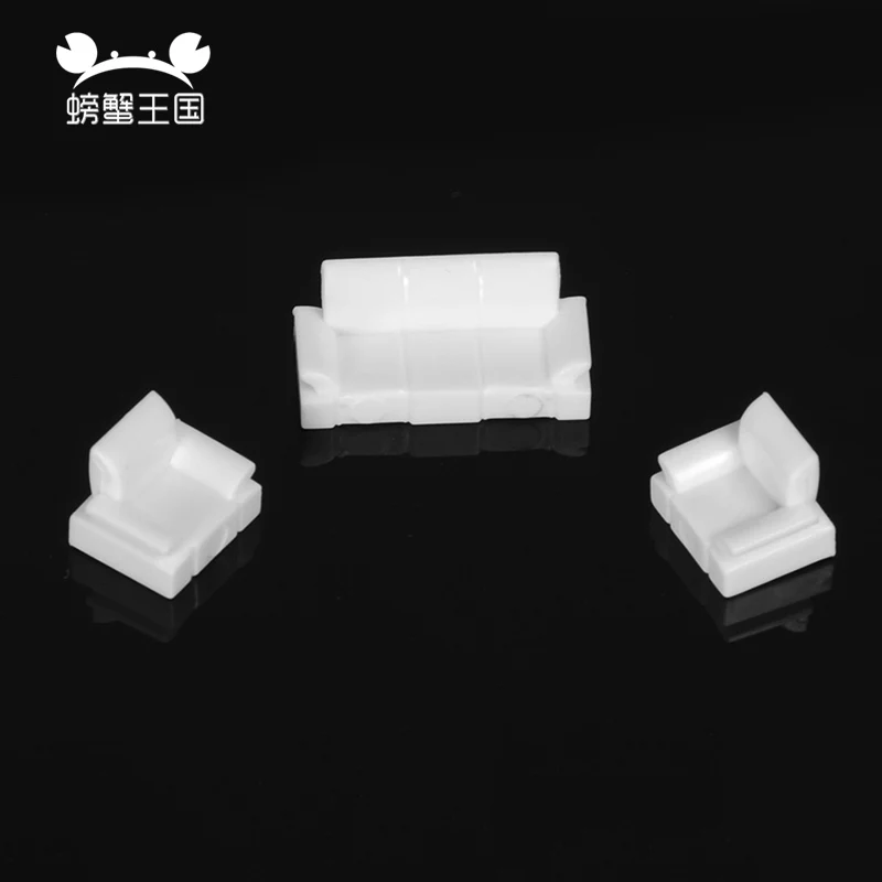 

5sets/lot 1:50 1:75 Scale Plastic Model Simple Sofa Set indoor models Sofa for living room decorative