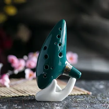

Dark green 12 hole alto C legend of zelda ocarina flute Intonation sound good Welcome to wholesale