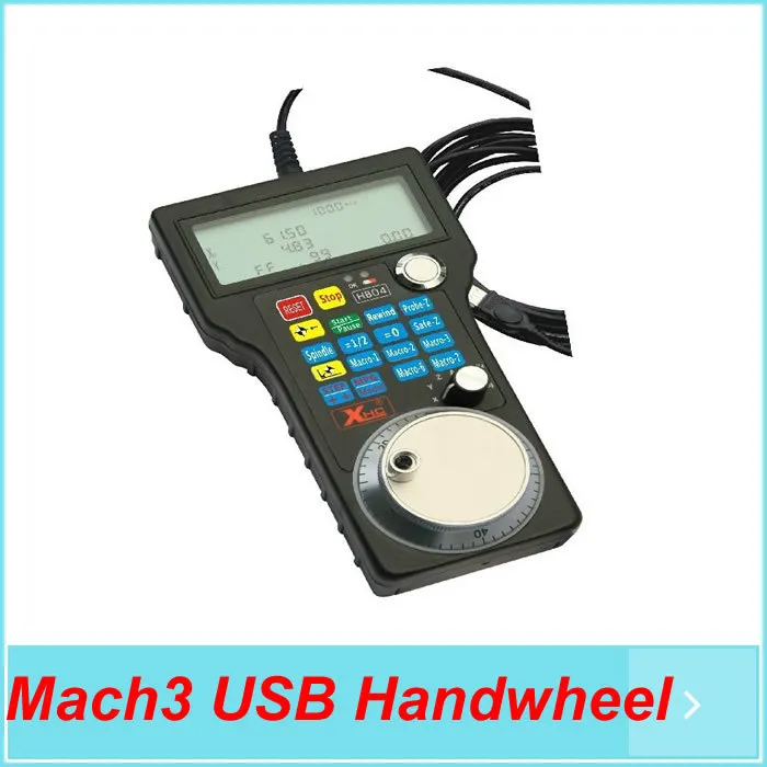 

Free ship! CNC Mach3 USB Handwheel 4 Axis Pulse 50 PPR Optical Encoder Generator MPG Pendant