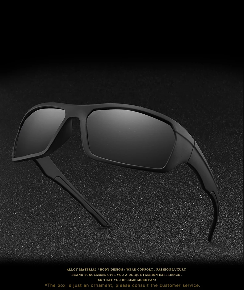 Photochromic Sunglasses Men Driving Glasses Retro Square Sunglasses Women Polarized Black Galsses Frame Luxury UV400 Goggles