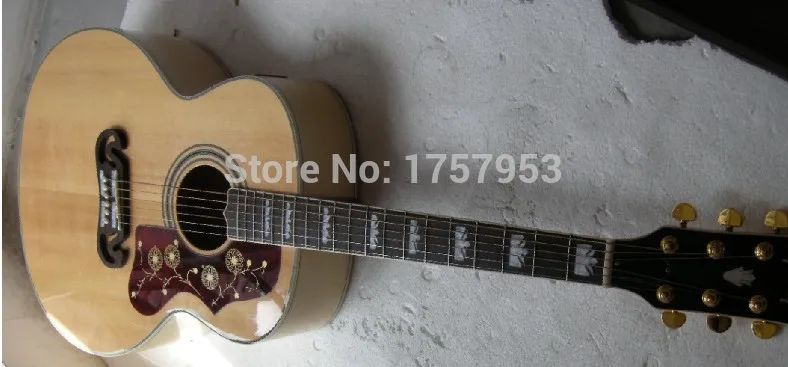 

Factory custom shop 2017 Newest J 200 Deluxe guitar Standard Veneer spruce top Acoustic Guitar With Fishman EQ Free shipping 86