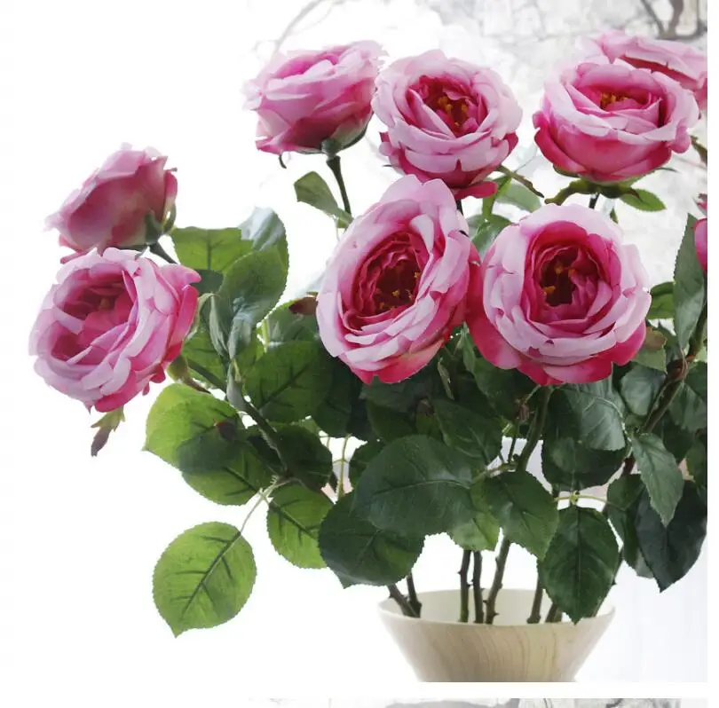 Wholesale 20pcs 67cm Simulation Rose Flower Single English