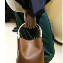 Европейская зимняя подиумная сумка Marnini с круглой ручкой с толстым кольцом Xiansheng Chi мини-сумка-мешок