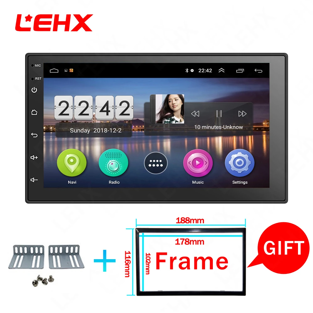 Skup LEHX samochód android 8.1 samochodowy odtwarzacz dvd dla toyota nissan qashqai x trail note almera juke multimedialna nawigacja gps uniwersalny odtwarzacz samochodowy