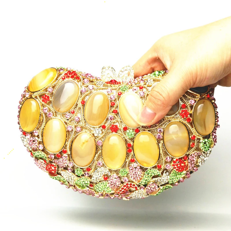 Женский Вечерний Клатч XIYUAN роскошный клатч ручной работы с драгоценными камнями