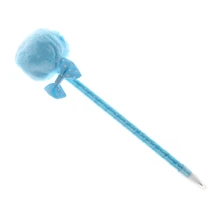 Cute Plush Fur Ballpoint Pen Students School Office Stationery Writing Tools W15