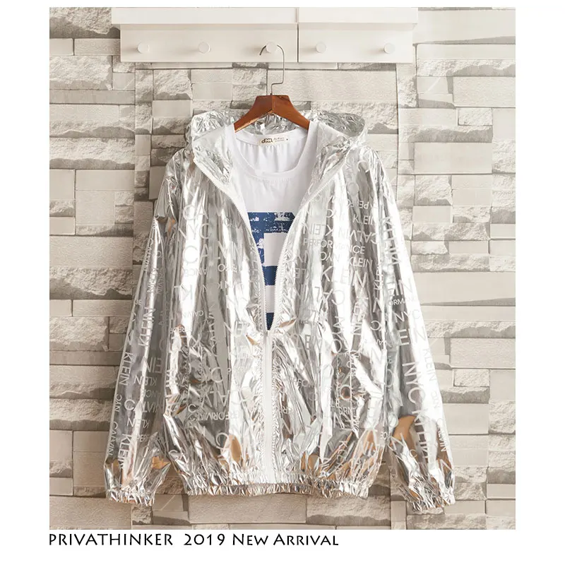 Privathinker 2019 الشمس Proteection الرجال الملابس الملونة في الهواء الطلق رقيقة جاكيتات الصيف واقية من الشمس الملابس رجل جاكيت زيبرا المعتاد