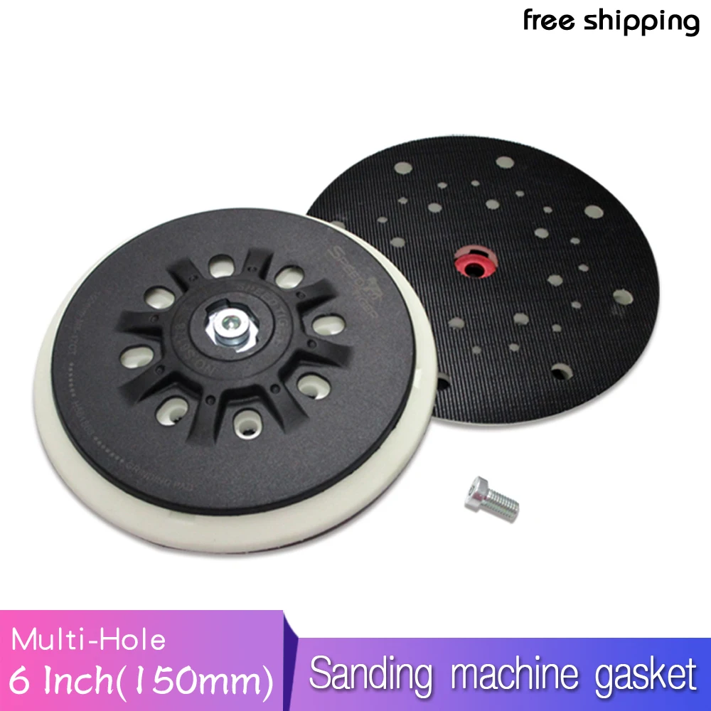 6 Inch Multihole Sanding Pad Sander Backing Pad Dust Free Power Tool