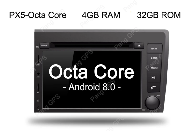Discount 2 Din Android 8.0 Car Radio for VOLVO S60 V70 XC70 2000-2004 Octa Core GPS Navigation CD DVD Player Bluetooth Autoradio Headunit 6