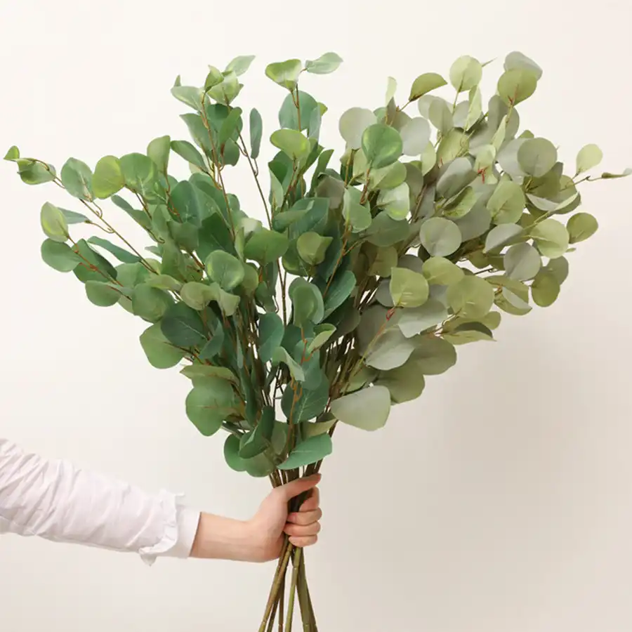 1M Artificial Eucalyptus Branches Plants With Stems Wedding Home Greenery Decor