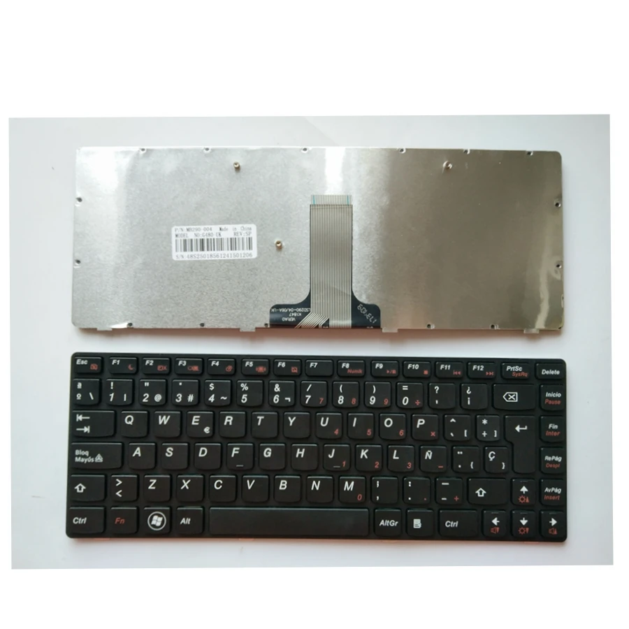 Španělská nová klávesnice pro notebook Lenovo G480 G485 Z480 Z480