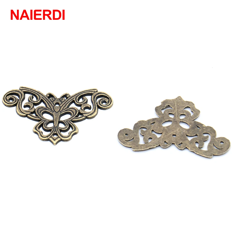 NAIERDI античный Угловой протектор книга декоративный угловой кронштейн для меню