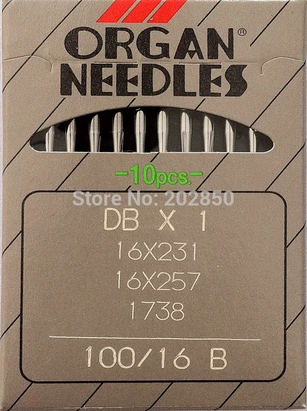 Japanese Original Organ Brand Needles DBX1 100/16 B 20Pcs/Lot For Simple Lockstitch &amp Computerized Sewing Machines |