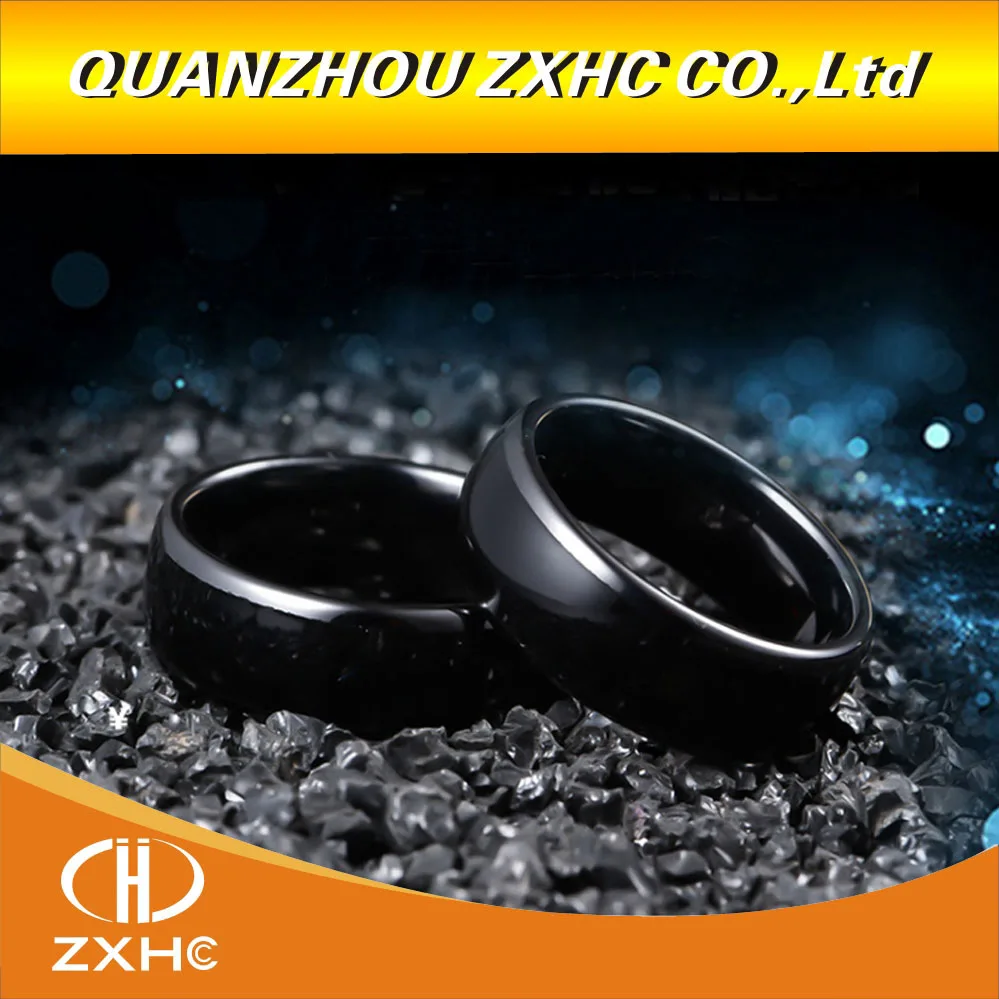 Acheter 125 KHZ 13.56 MHZ RFID céramique noire intelligente bague pour hommes ou femmes