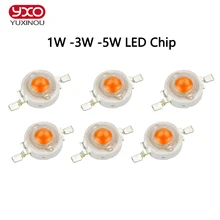 100 шт./лот 1 Вт 3 Вт 5 Вт полный спектр светодиодный светильник для выращивания, лучший bridgelux светодиодный чип для выращивания растений в помещении