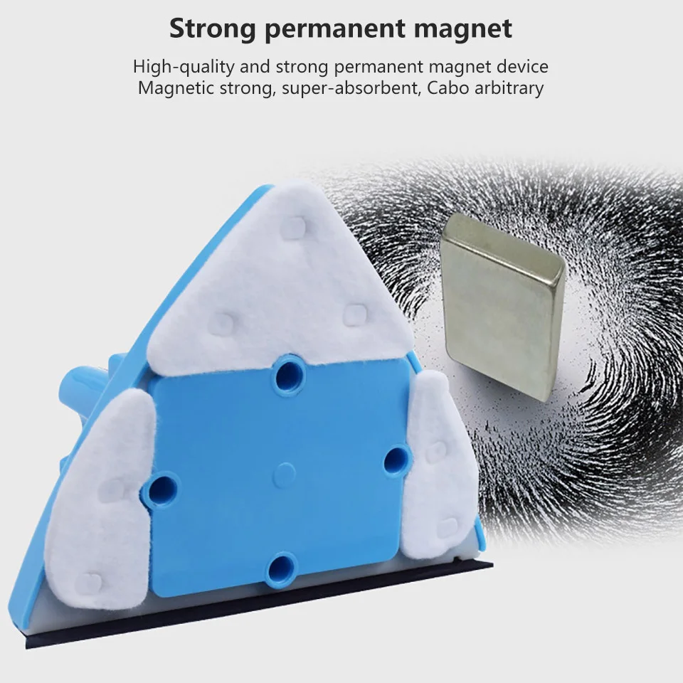 Magnetic Window Cleaner Glass Cleaner Brush Cleaning Adjustable Magnetic Brush for Washing 4-29 mm Glass Window Cleaning Tool