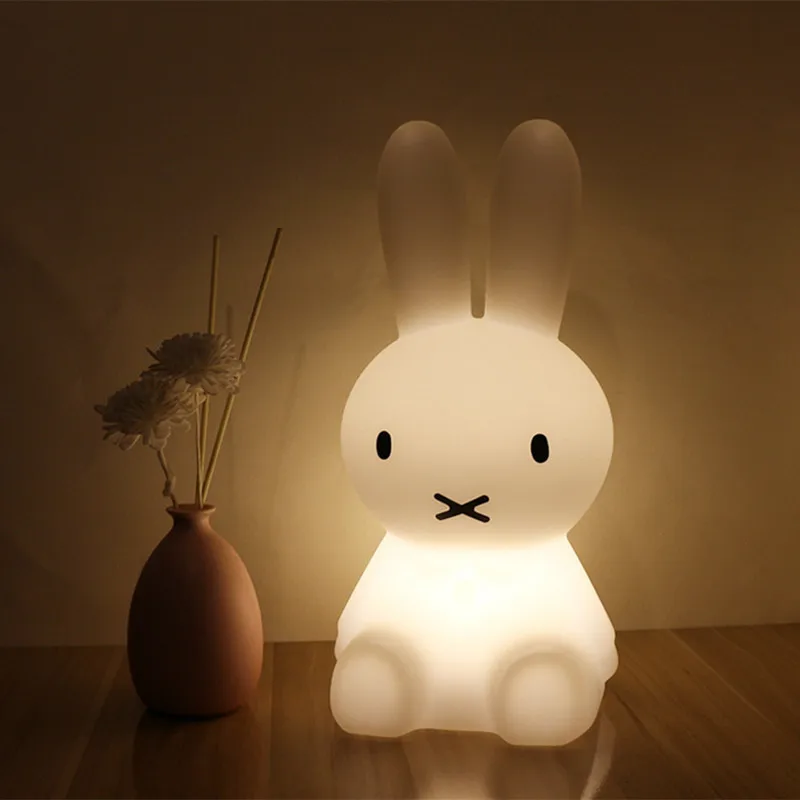

H28CM Dimmable Rabbit Table Lamp Led Night Light USB for Children Baby Kids Gift Animal Cartoon Decorative Bedside Bedroom