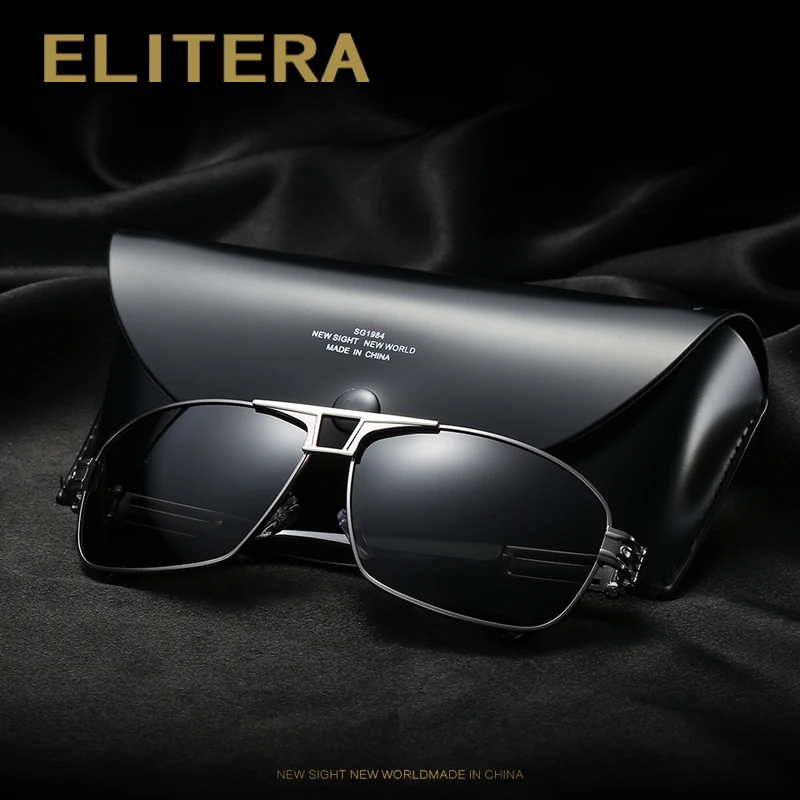 ELITERA/высококачественные брендовые дизайнерские крутые поляризованные мужские солнцезащитные очки, защитные аксессуары, солнцезащитные очки для мужчин с коробкой