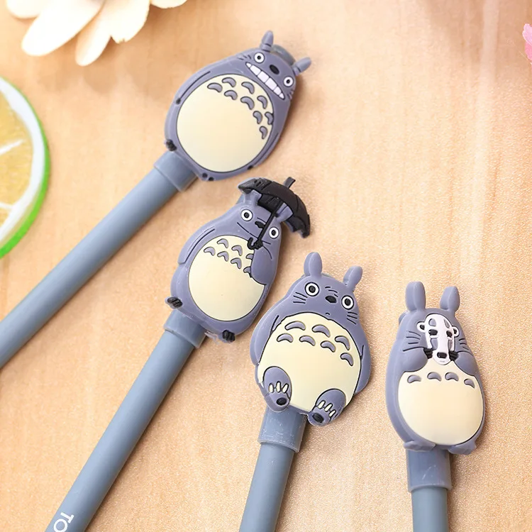 1pcs/sell) Japan totoro Gel Pen Set Key Kawaii School Supplies Office Stationary Photo Album Kawaii Pens School Stationery