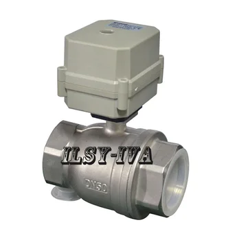 DN32,DN40.DN50 2 way electric ball valve,DC12V,DC24V Stainless steel Motorized Ball Valve upvc 2 way dn40 plastic electric valve tf40 p2 c ac dc9 24v 2 wires 11 2 normal close valve 10nm on off 15 sec metal gear ce