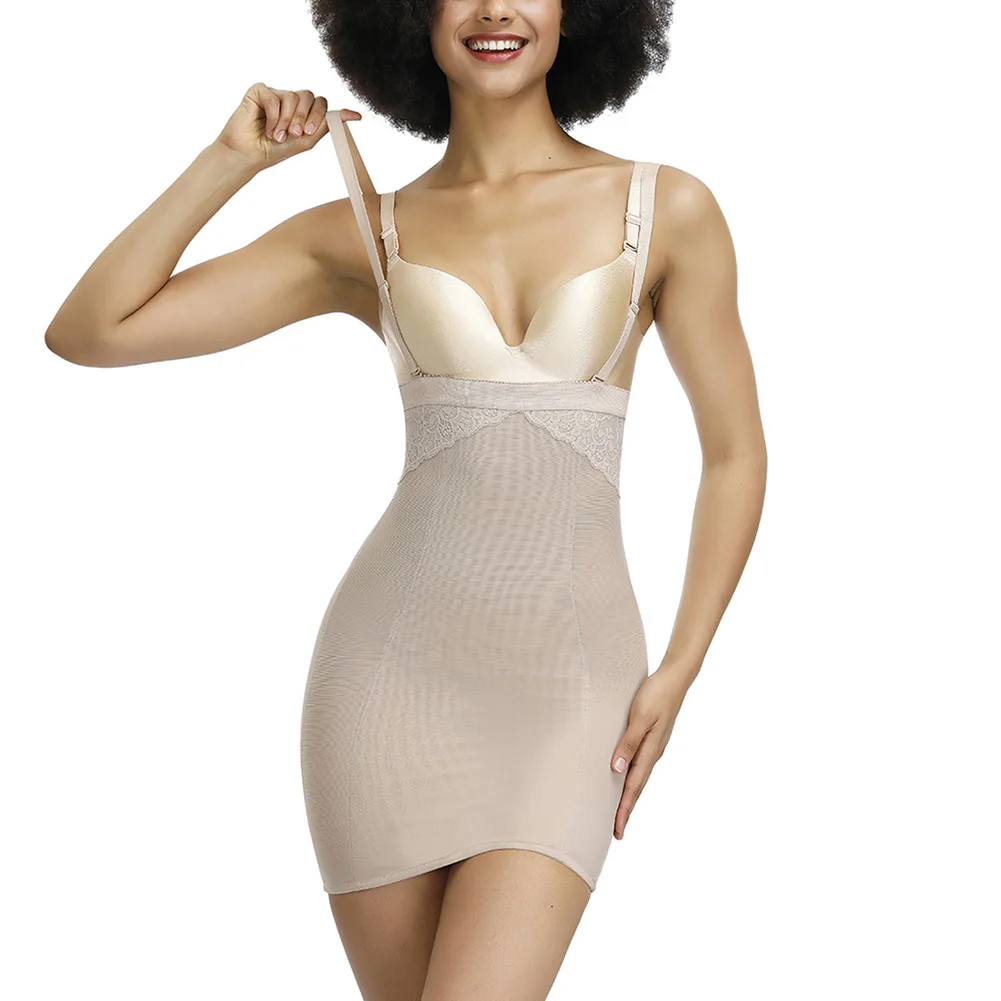 FeelinGirl Корректирующее белье для тела, женское сексуальное Корректирующее белье с ремешком, утягивающее белье, утягивающее белье, Утягивающее платье с эффектом пуш-ап