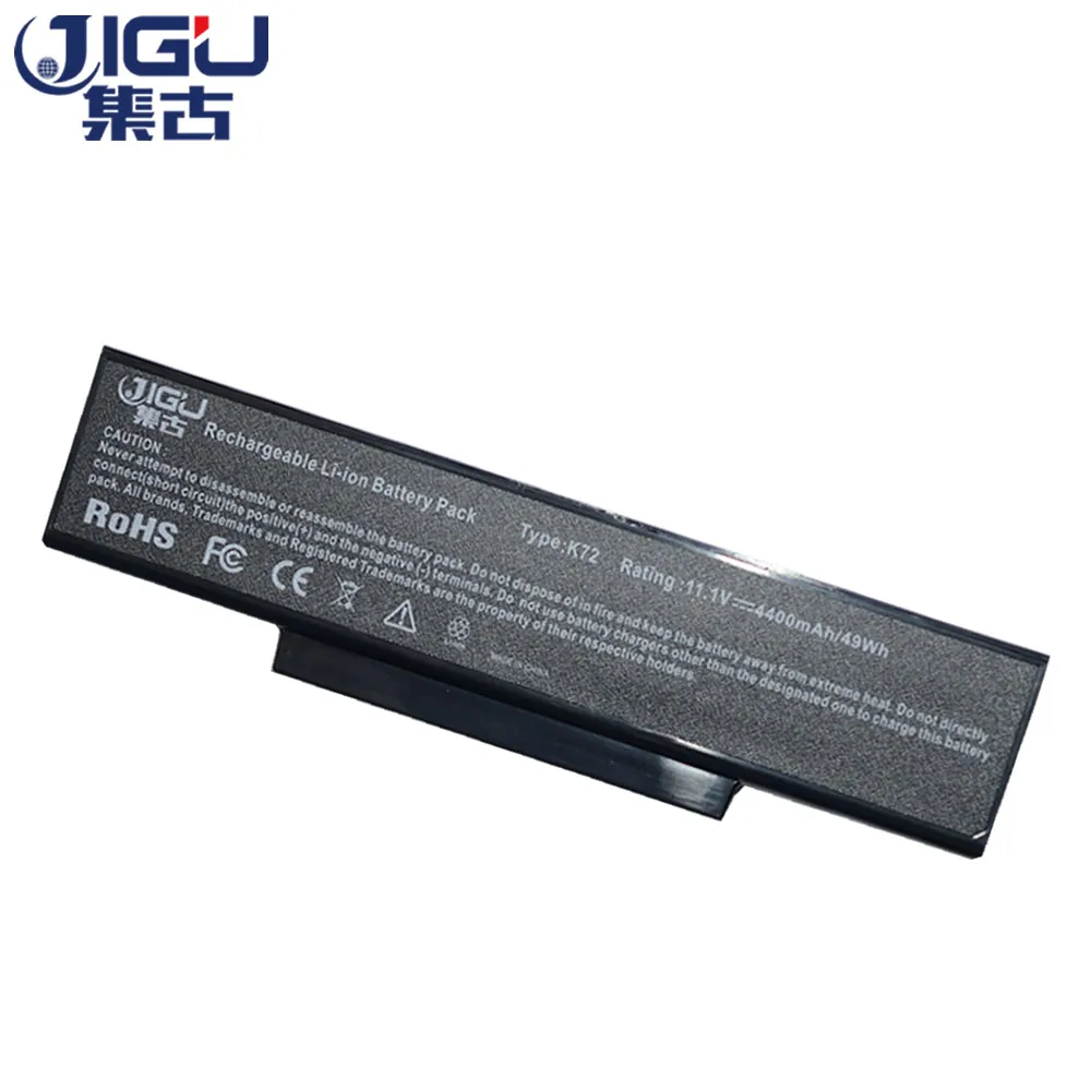 JIGU 6 ячеек ноутбук Батарея A32-K72 A32-N71 для Asus K73E K73J K73JK K73S K73SV N71 N71J N71JA N71JQ N71JV N71V N71VG N71VN N73