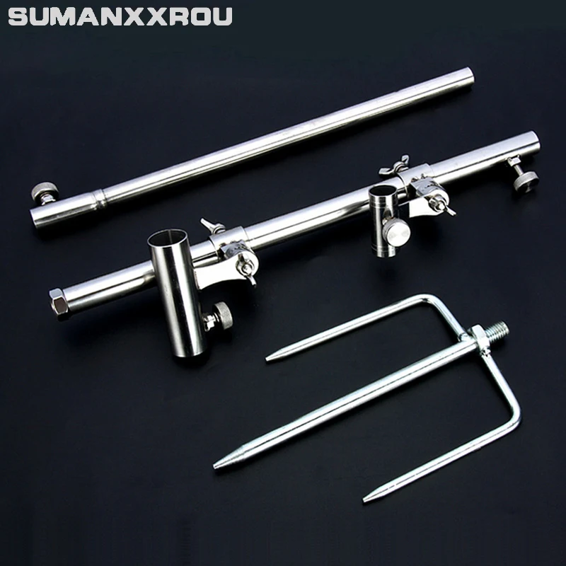 

Fishing Rod Holder Automatic Tools Pesca Tackle Fishing Accessories Double Spring Angle Fish Pole Bracket Rest