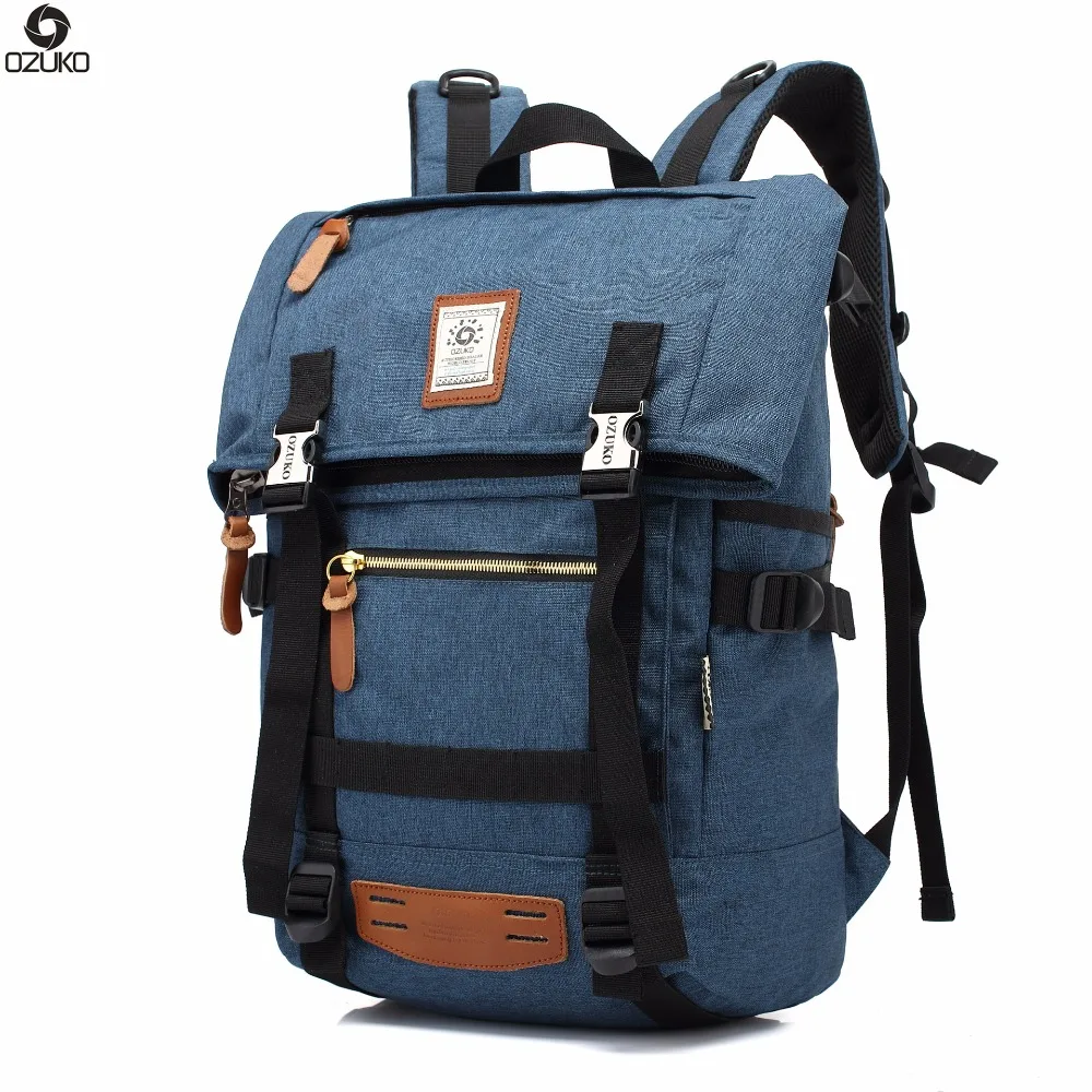 OZUKO Hot Multi-function High Capacity Men Backpack Waterproof Nylon Travel Bag Laptop Backpacks School bags mochila masculina OZUKO Hot Multi-function High Capacity Men Backpack Waterproof Nylon Travel Bag Laptop Backpacks School bags mochila masculina
