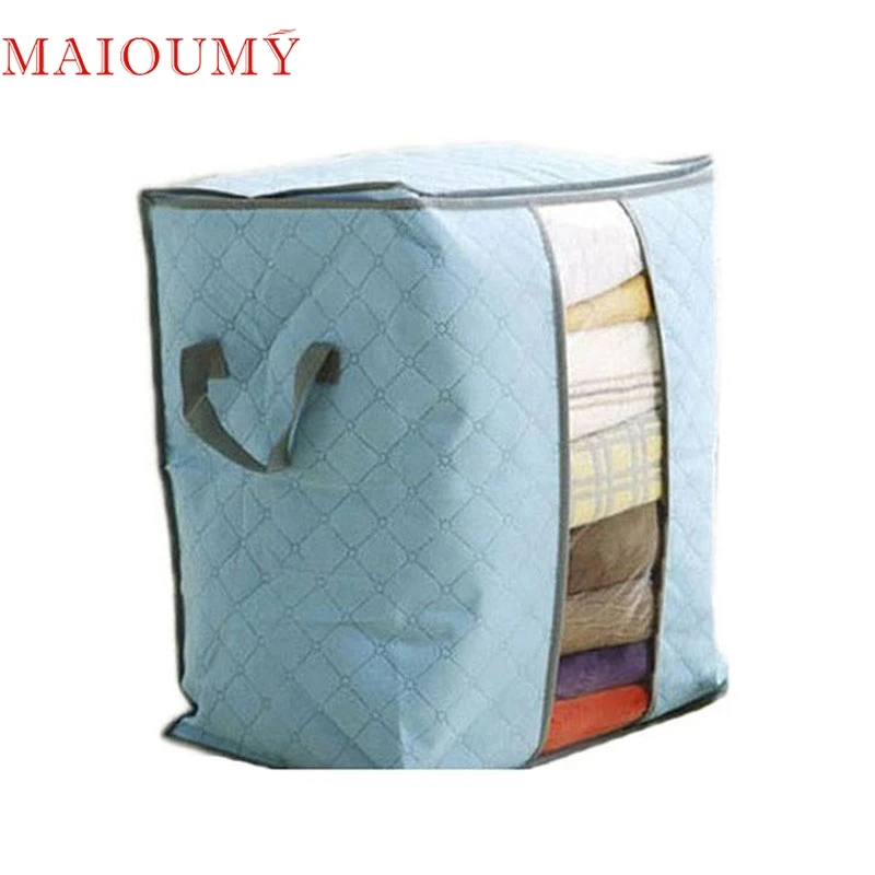 My House Large Clothes Bedding Duvet Zipped Pillows Non Woven Storage Bag Box 2017 New Hot