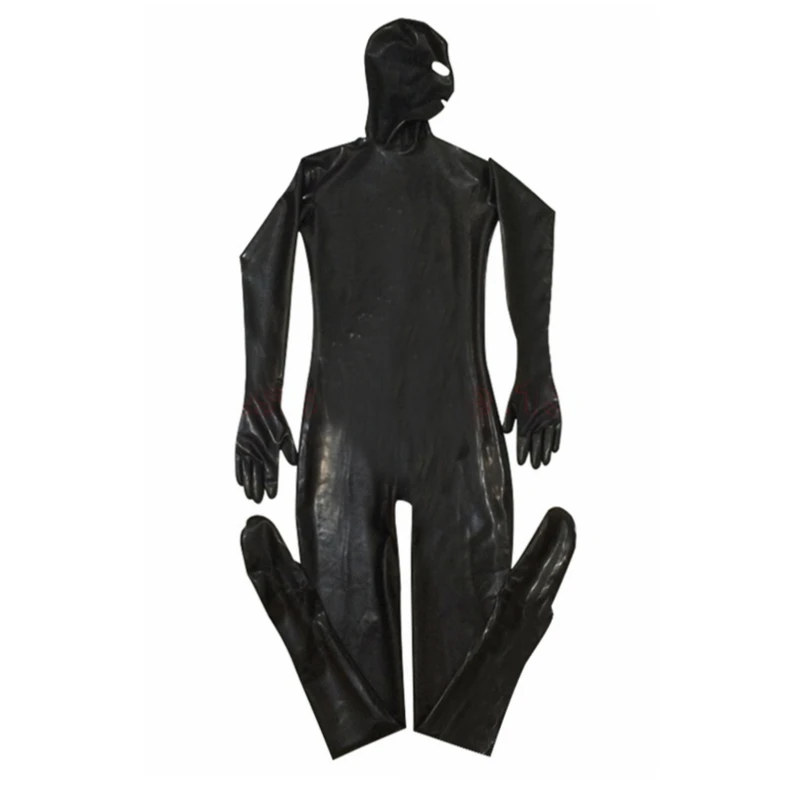 2018 XXL Jumpsuit men sexy Men Sexy Black Costumes Erotic Fetish Catsuit Latex PU Leather Bodysuit Play Clothes male Costume -
