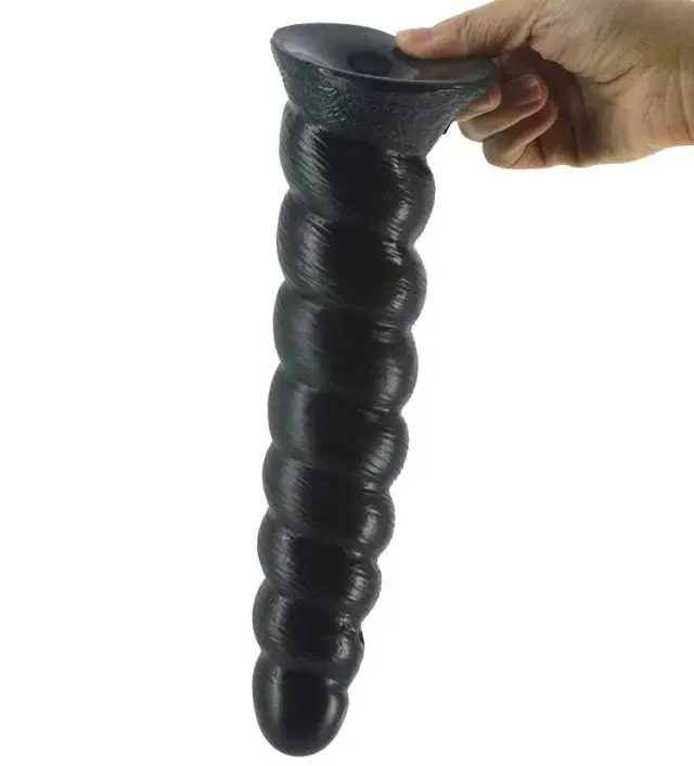 suction cup long silicone anal beads penis spiral anal dildo butt plug Stimulator anal plug Masturbator sex toys for couples gay 6