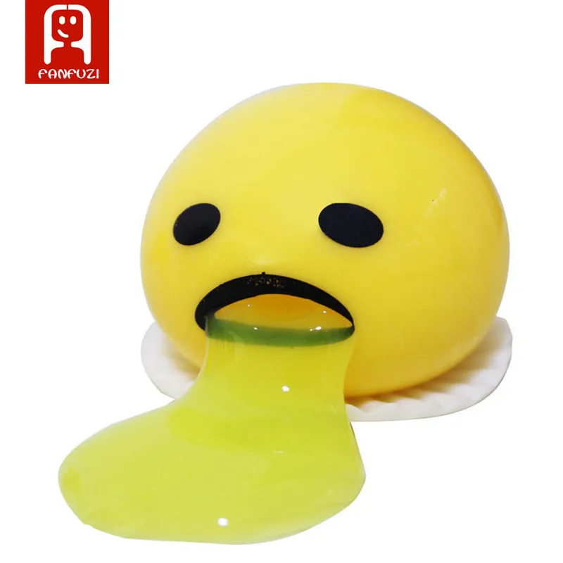 Gudetama Vomiting Egg Yolk Buddy Novelty Magic Slime