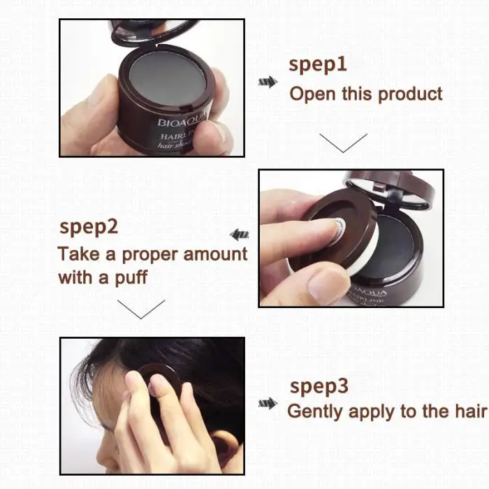 1 шт. тонкая Hairline Shadow Powder пушистая мгновенная шапочка для парикмахерской макияж покрытие для корней волос Up 998