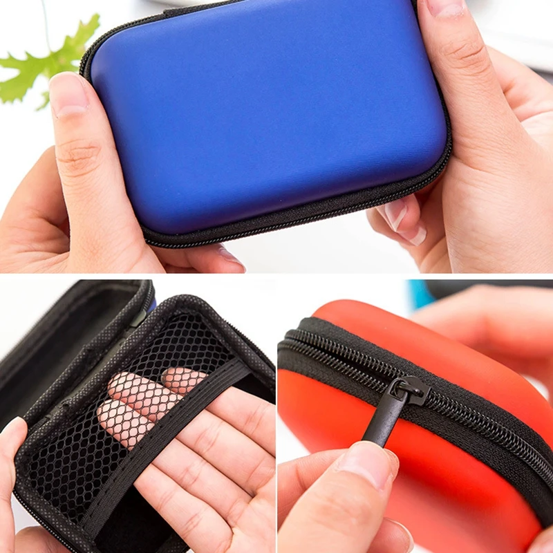 Unibird سماعة حقيبة التخزين سماعة Eva حالة كابل بيانات سماعات الأذن الحاويات الحقيبة مع البريدي قفل المنظم متناول حزمة