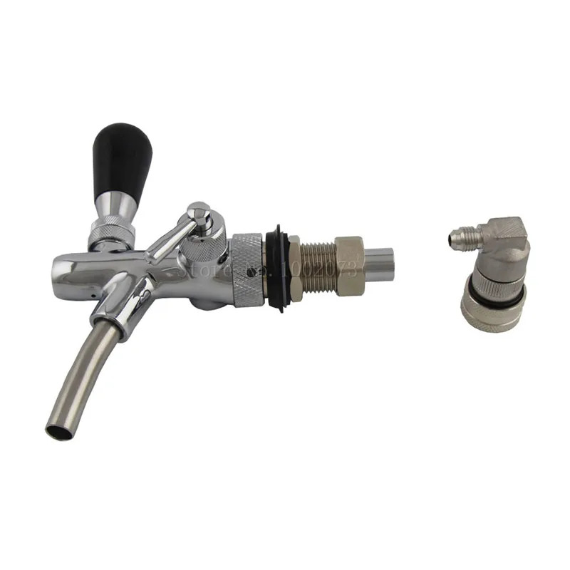 Adjustable Beer Tap With Stainless Steel Liquid Ball Lock Disconnect Home Brew Keg Tap Beverage Dispenser Beer Faucet (1)
