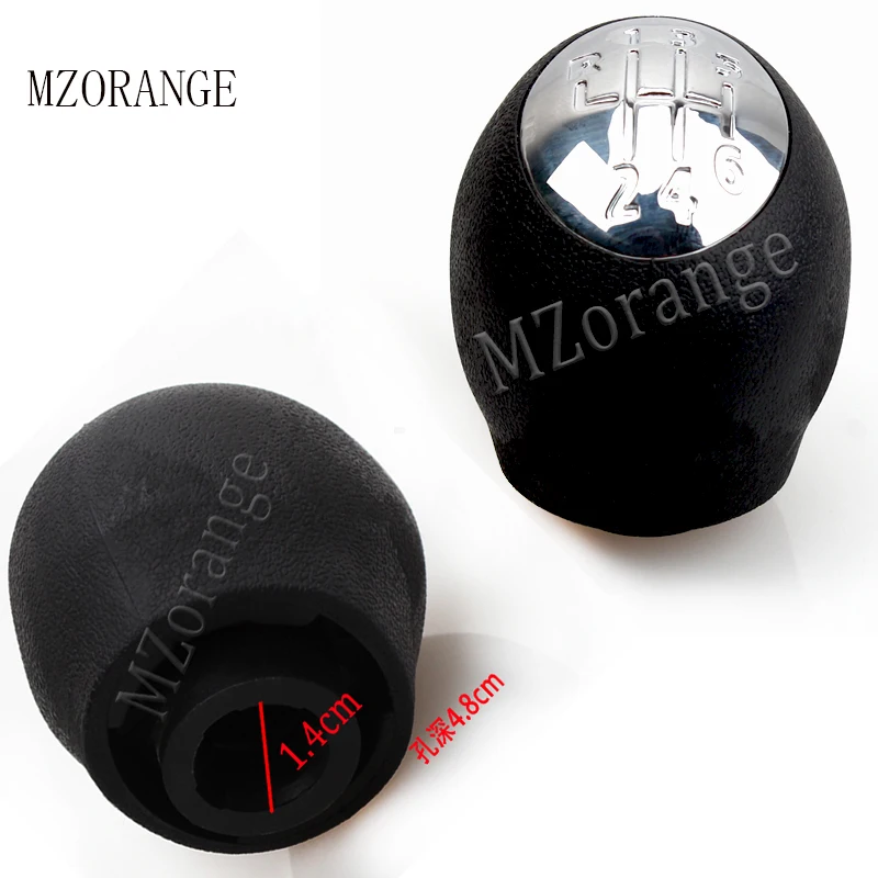 

MZORANGE 6 Speed Gear Shift Knob For Vauxhal For Opel Movano Vivaro For Renault Megane Scenic Laguna Espace Master 1 Pcs