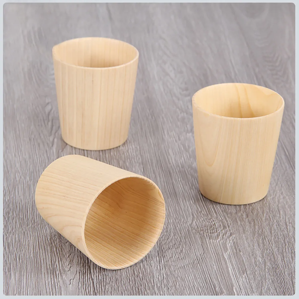 

Creative Solid Wood Milk Cup With High Capacity Water Tea Insulation Wooden Cup Dropshipping 2019