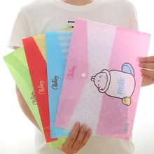 Stationery Molang Rabbit Test Paper A4 File folder briefcase document Bag portfolio/folder for office stationery/Wholesale
