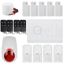 DIYSECUR APP Controlled Wireless GSM Autodial Home Security Alarm System + Wireless Flash Siren + RFID