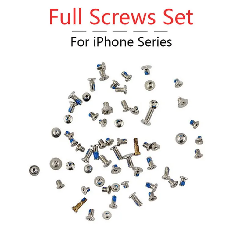 1 компл./упак. полный набор винтов для iPhone 5 5G 5C 5S SE 6 6G 6 S Plus 6 P 6SP набор винтов Замена ремонтная сборка болт полные части