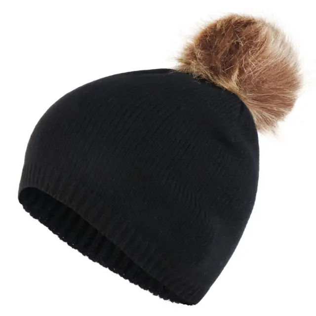 Women Unisex Winter Retro Chunky Ribbed Knitted Hat Slouchy Fluffy