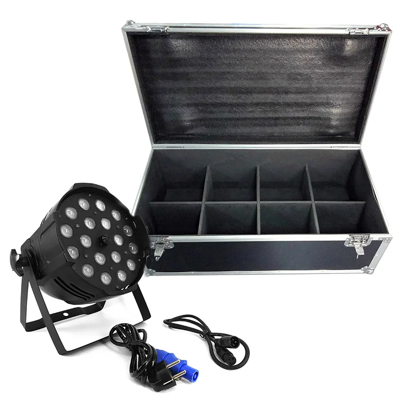

Flight Case/8pieces Par Lights Aluminum Alloy Zoom LED 18x18W RGBWA+UV Lighting Stage Lighting Effect For Mobile Production